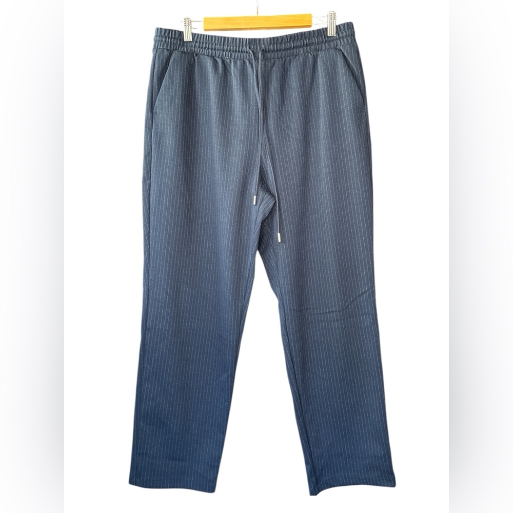Time and Tru Dark Blue Pinstriped Pants
